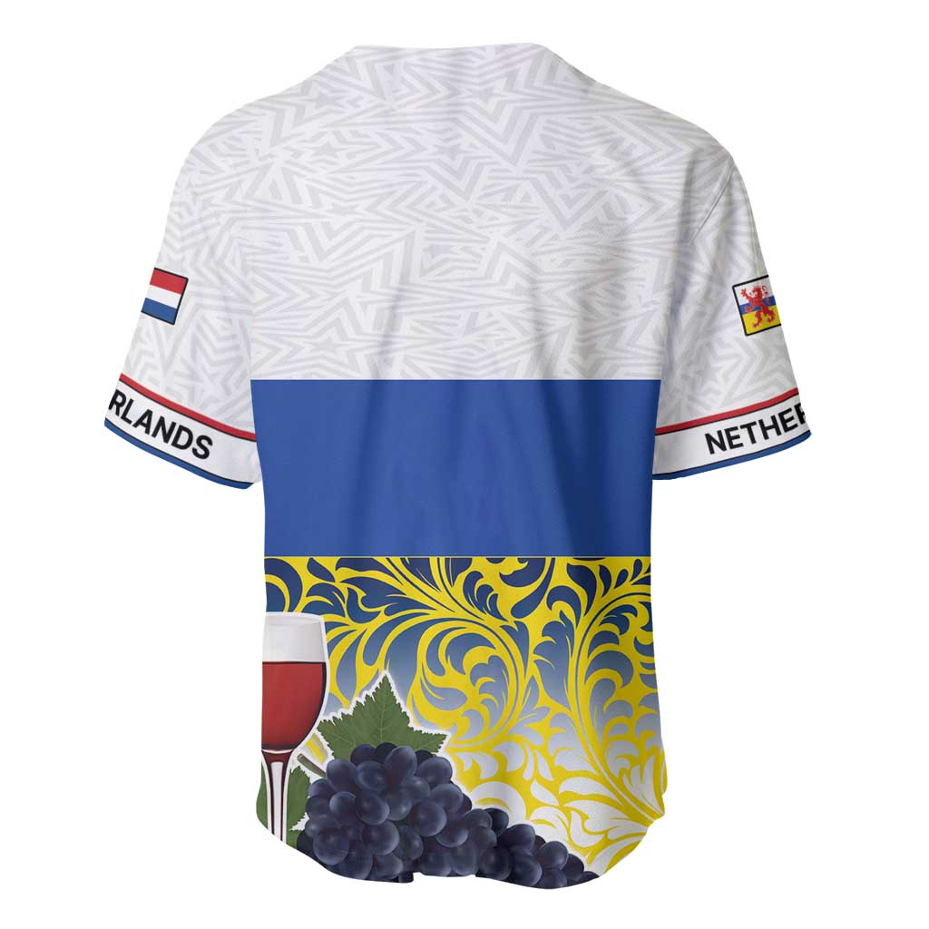 Netherlands Limburg Province Baseball Jersey Flag Style