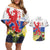 Netherlands Limburg Province Couples Matching Off Shoulder Short Dress and Hawaiian Shirt Flag Style