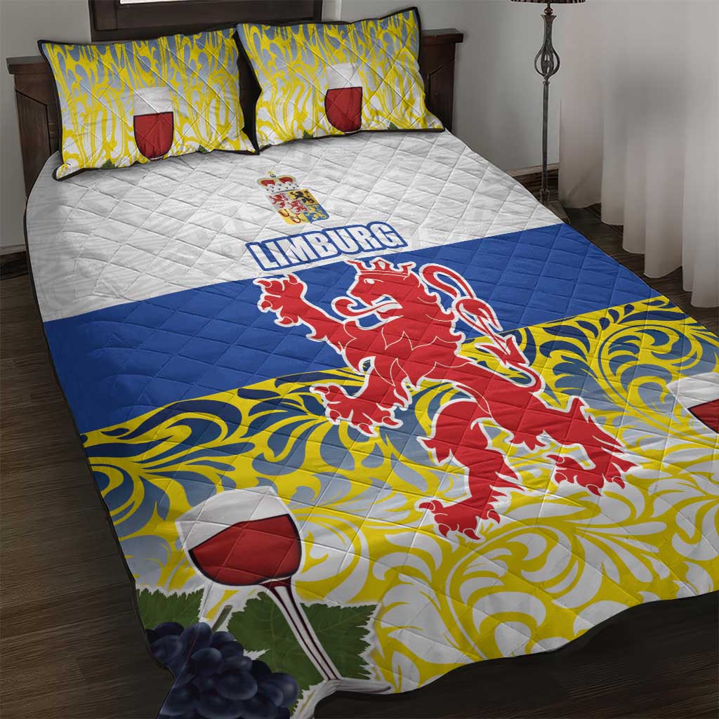 Netherlands Limburg Province Quilt Bed Set Flag Style