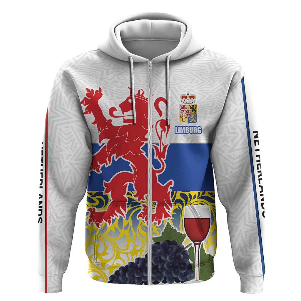 Netherlands Limburg Province Zip Hoodie Flag Style