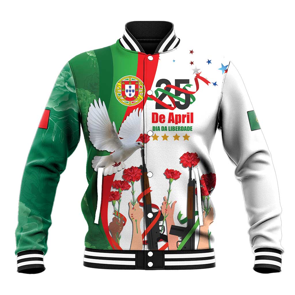 Portugal Carnation Revolution Baseball Jacket Dia Da Liberdade 25 De April