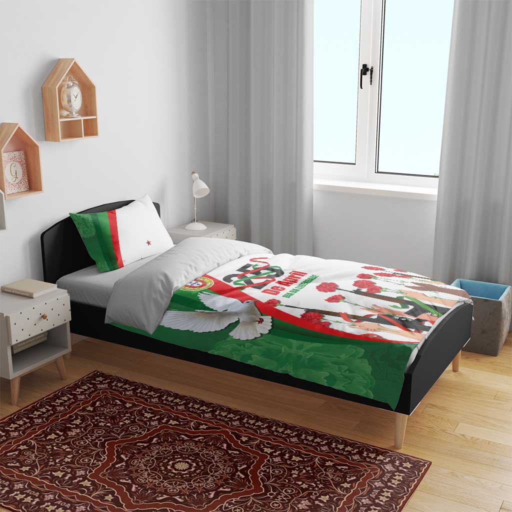 Portugal Carnation Revolution Bedding Set Dia Da Liberdade 25 De April