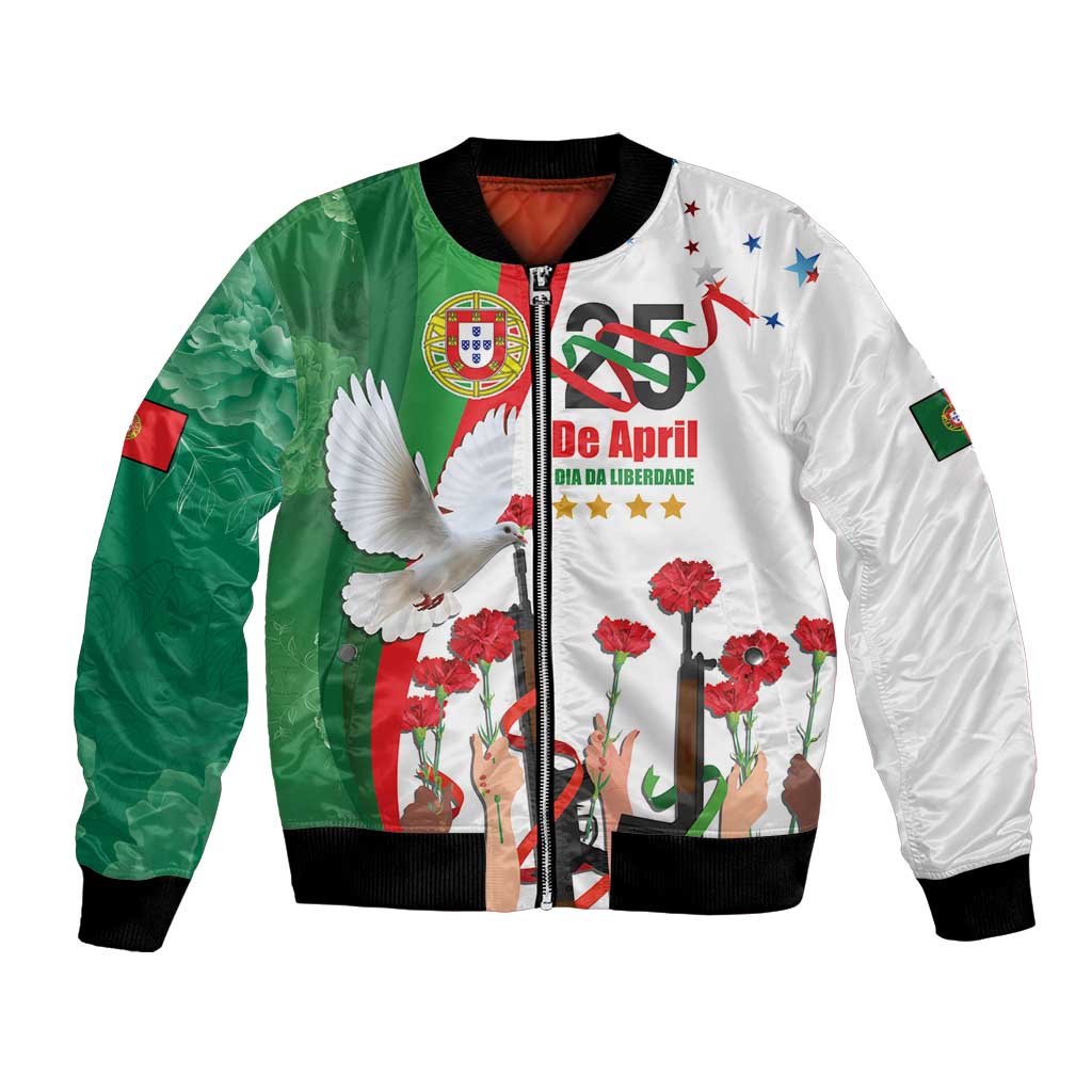 Portugal Carnation Revolution Bomber Jacket Dia Da Liberdade 25 De April