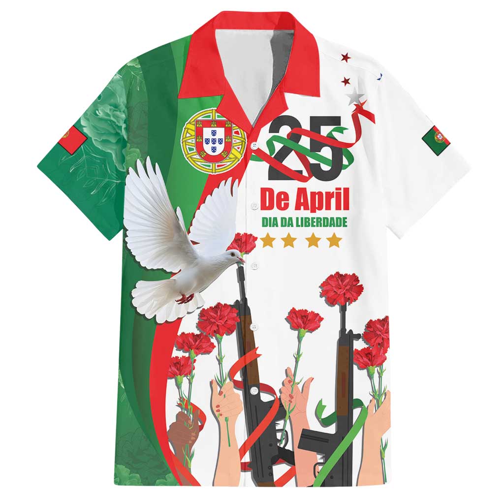 Portugal Carnation Revolution Hawaiian Shirt Dia Da Liberdade 25 De April