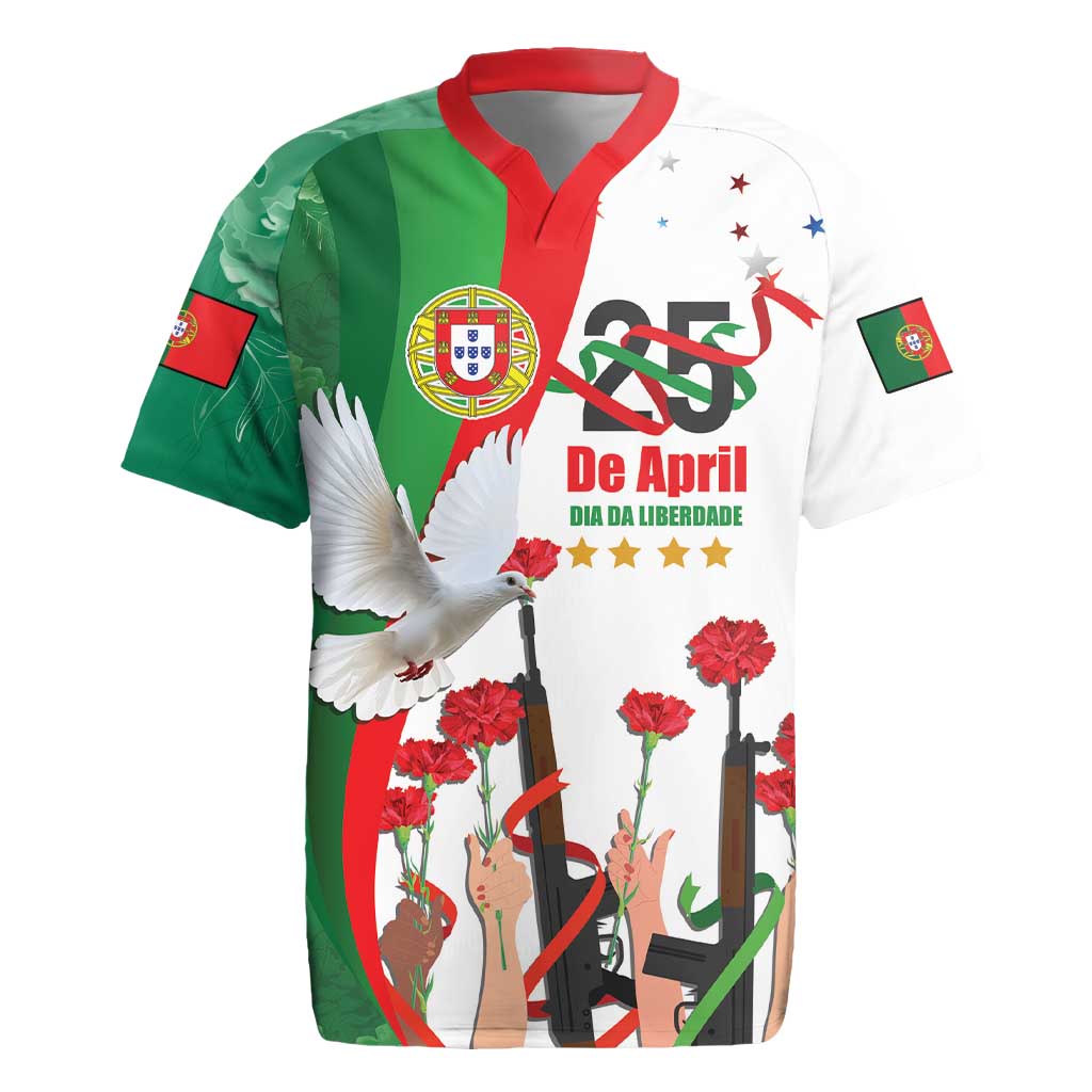 Portugal Carnation Revolution Rugby Jersey Dia Da Liberdade 25 De April