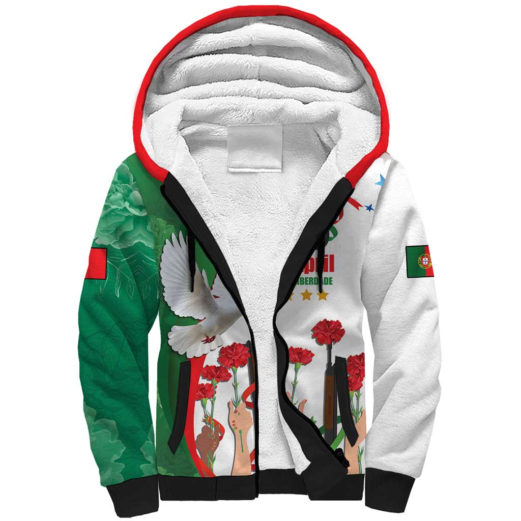 Portugal Carnation Revolution Sherpa Hoodie Dia Da Liberdade 25 De April