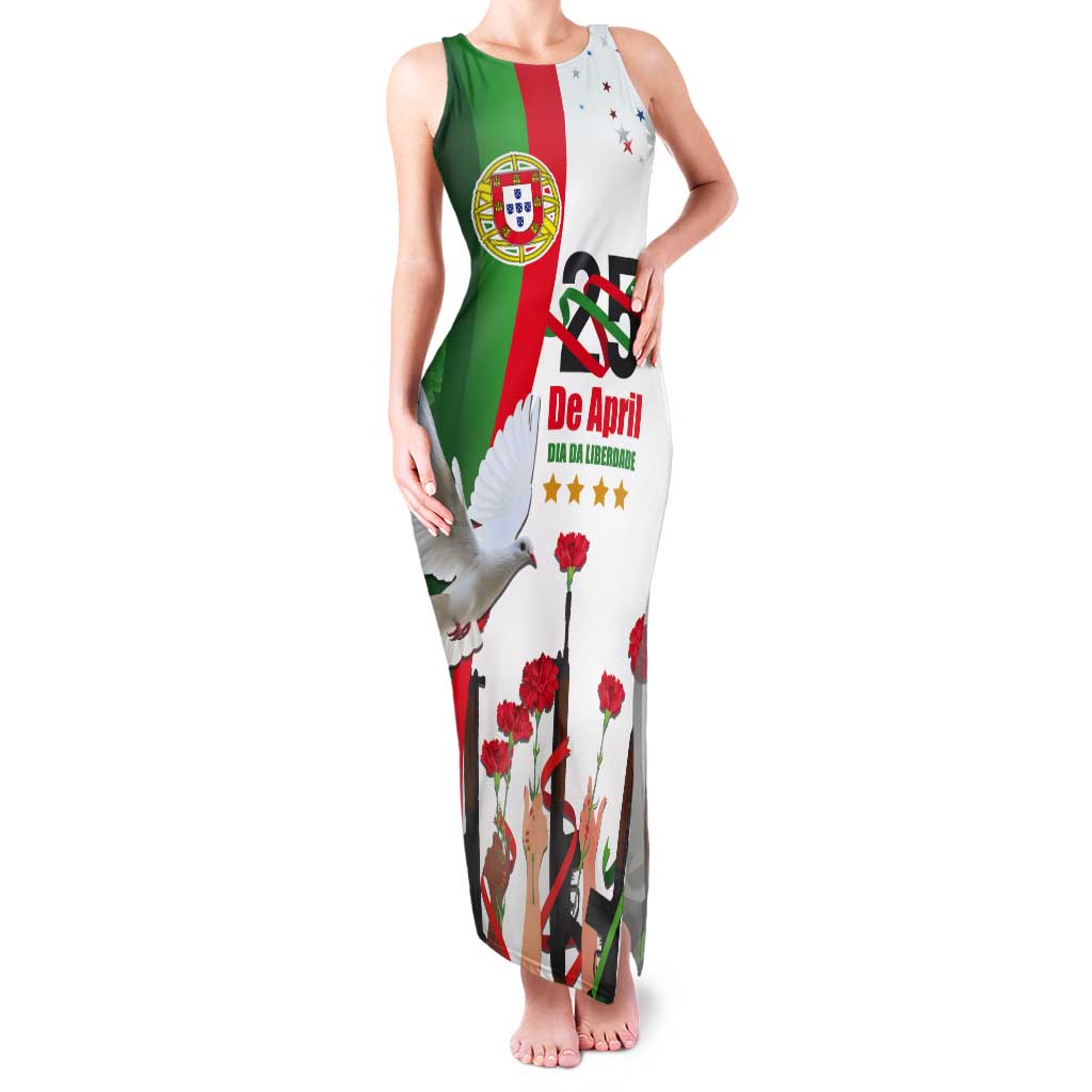 Portugal Carnation Revolution Tank Maxi Dress Dia Da Liberdade 25 De April