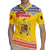 Personalized Vintage Romania Coat of Arms Rugby Jersey Golden Eagle with Romanian Peony