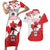 Custom Canada Ice Hockey Champions Forever Couples Matching Short Sleeve Bodycon Dress and Hawaiian Shirt Sporty Style