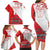 Custom Canada Ice Hockey Champions Forever Family Matching Long Sleeve Bodycon Dress and Hawaiian Shirt Sporty Style