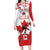 Custom Canada Ice Hockey Champions Forever Family Matching Long Sleeve Bodycon Dress and Hawaiian Shirt Sporty Style