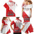 Custom Canada Ice Hockey Champions Forever Family Matching Mermaid Dress and Hawaiian Shirt Sporty Style