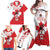 Custom Canada Ice Hockey Champions Forever Family Matching Off Shoulder Maxi Dress and Hawaiian Shirt Sporty Style