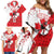 Custom Canada Ice Hockey Champions Forever Family Matching Off Shoulder Short Dress and Hawaiian Shirt Sporty Style