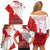 Custom Canada Ice Hockey Champions Forever Family Matching Off Shoulder Short Dress and Hawaiian Shirt Sporty Style