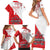 Custom Canada Ice Hockey Champions Forever Family Matching Short Sleeve Bodycon Dress and Hawaiian Shirt Sporty Style