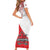 Custom Canada Ice Hockey Champions Forever Family Matching Short Sleeve Bodycon Dress and Hawaiian Shirt Sporty Style