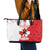 Custom Canada Ice Hockey Champions Forever Leather Tote Bag Sporty Style