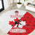 Custom Canada Ice Hockey Champions Forever Round Carpet Sporty Style