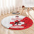 Custom Canada Ice Hockey Champions Forever Round Carpet Sporty Style