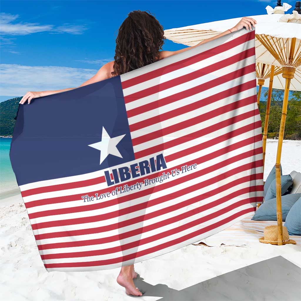 Liberia Flag Style Sarong The Love of Liberty Brought Us Here