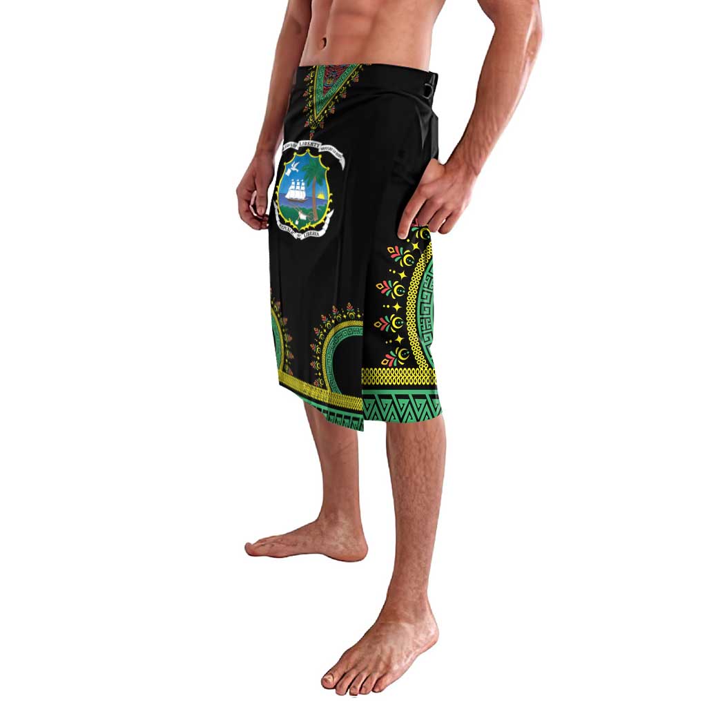 Liberia Coat of Arms Lavalava African Dashiki Style