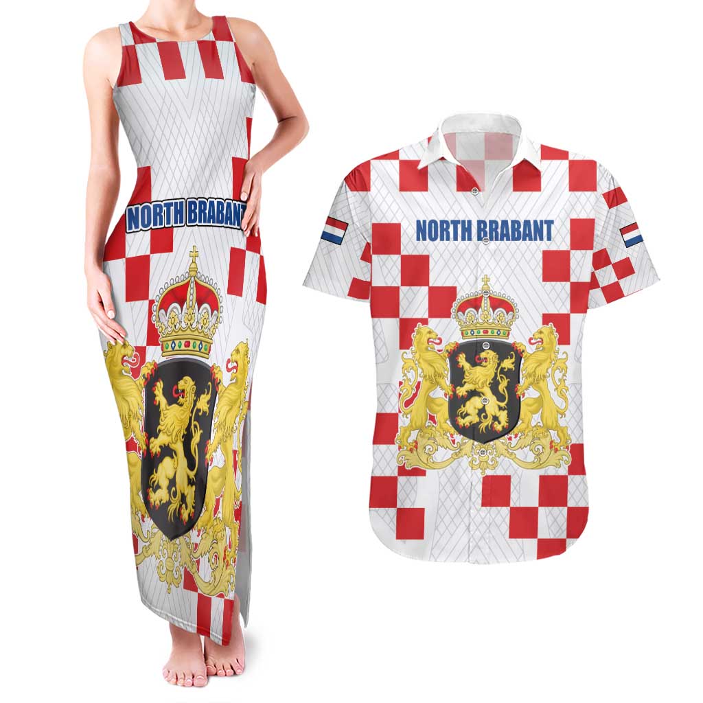 Netherlands North Brabant Province Custom Couples Matching Tank Maxi Dress and Hawaiian Shirt