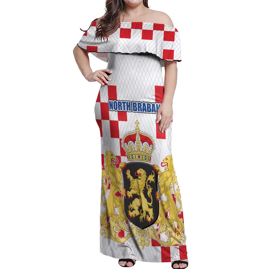 Netherlands North Brabant Province Custom Off Shoulder Maxi Dress