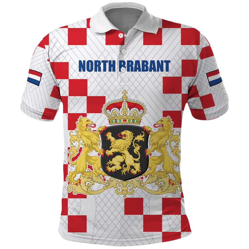 Netherlands North Brabant Province Custom Polo Shirt