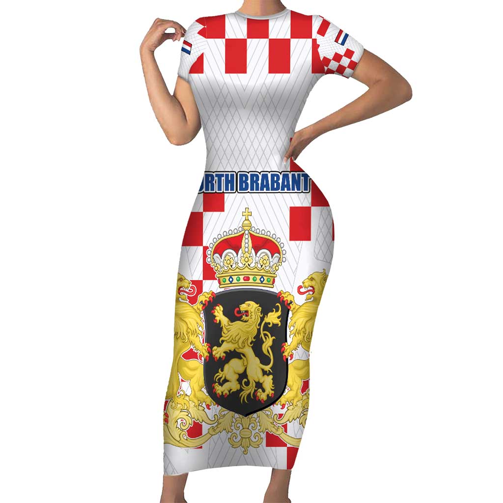 Netherlands North Brabant Province Custom Short Sleeve Bodycon Dress