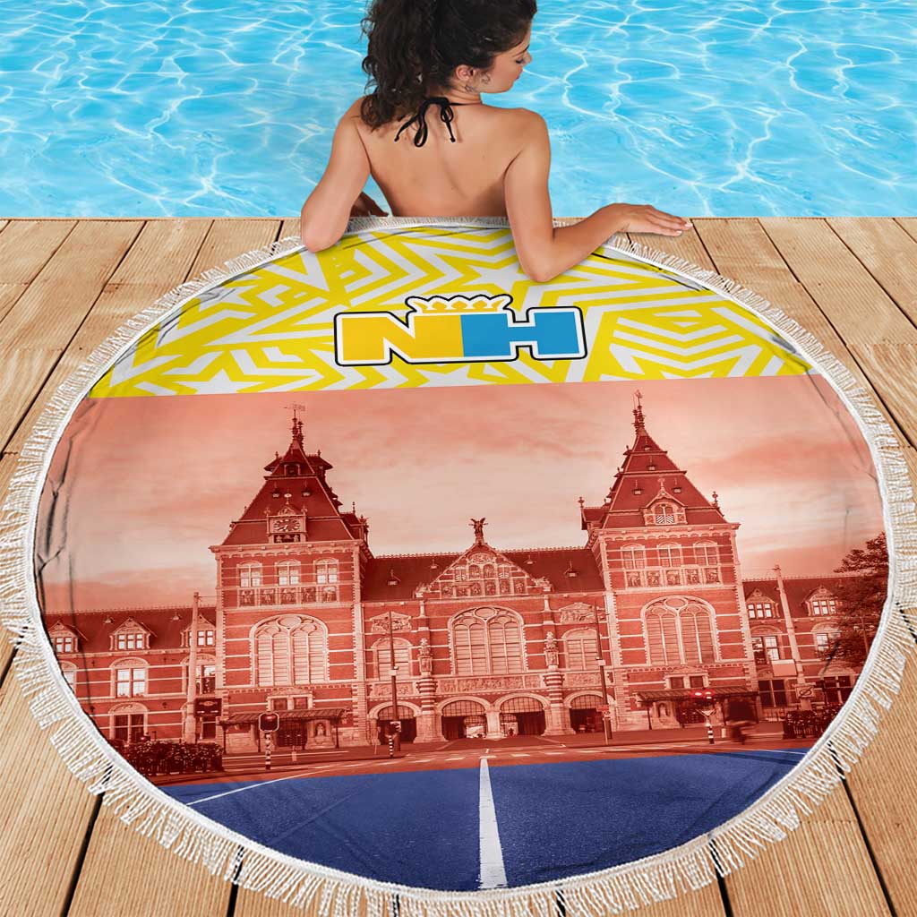 Netherlands North Holland Province Beach Blanket Flag Style