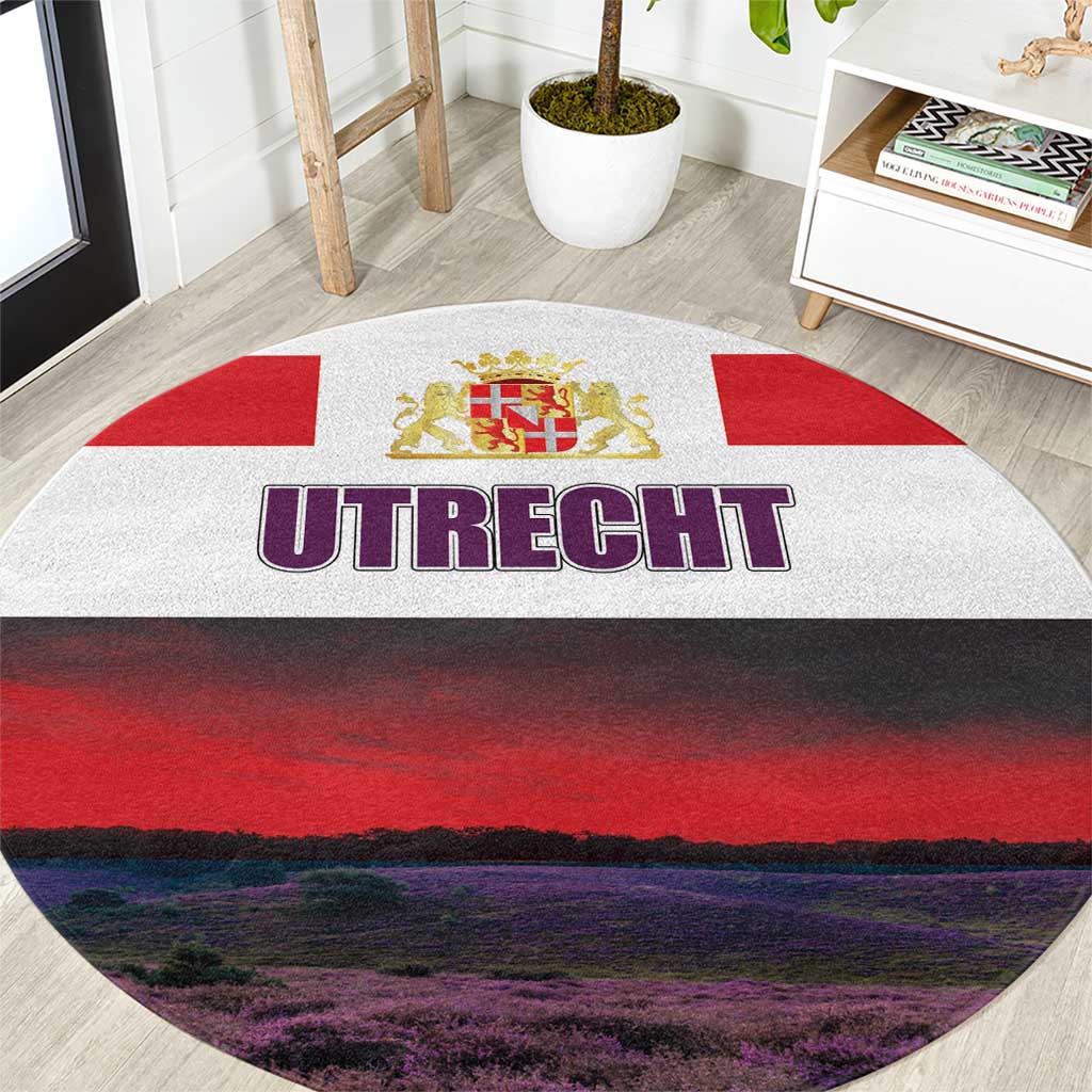 Netherlands Utrecht Province Round Carpet Flag Style