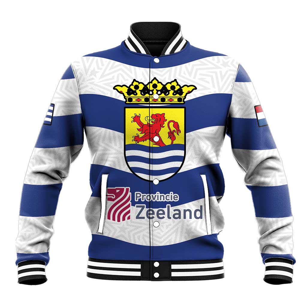 Netherlands Zeeland Province Baseball Jacket Flag Style