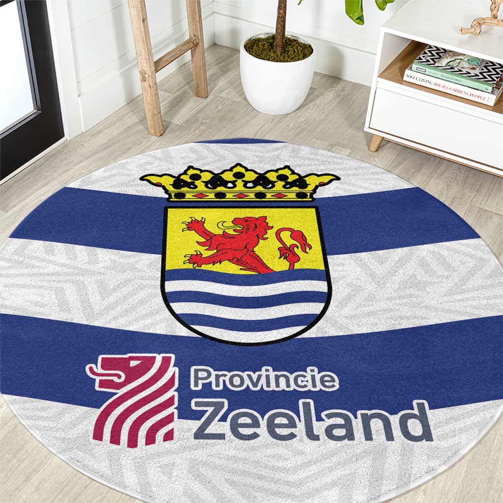 Netherlands Zeeland Province Round Carpet Flag Style