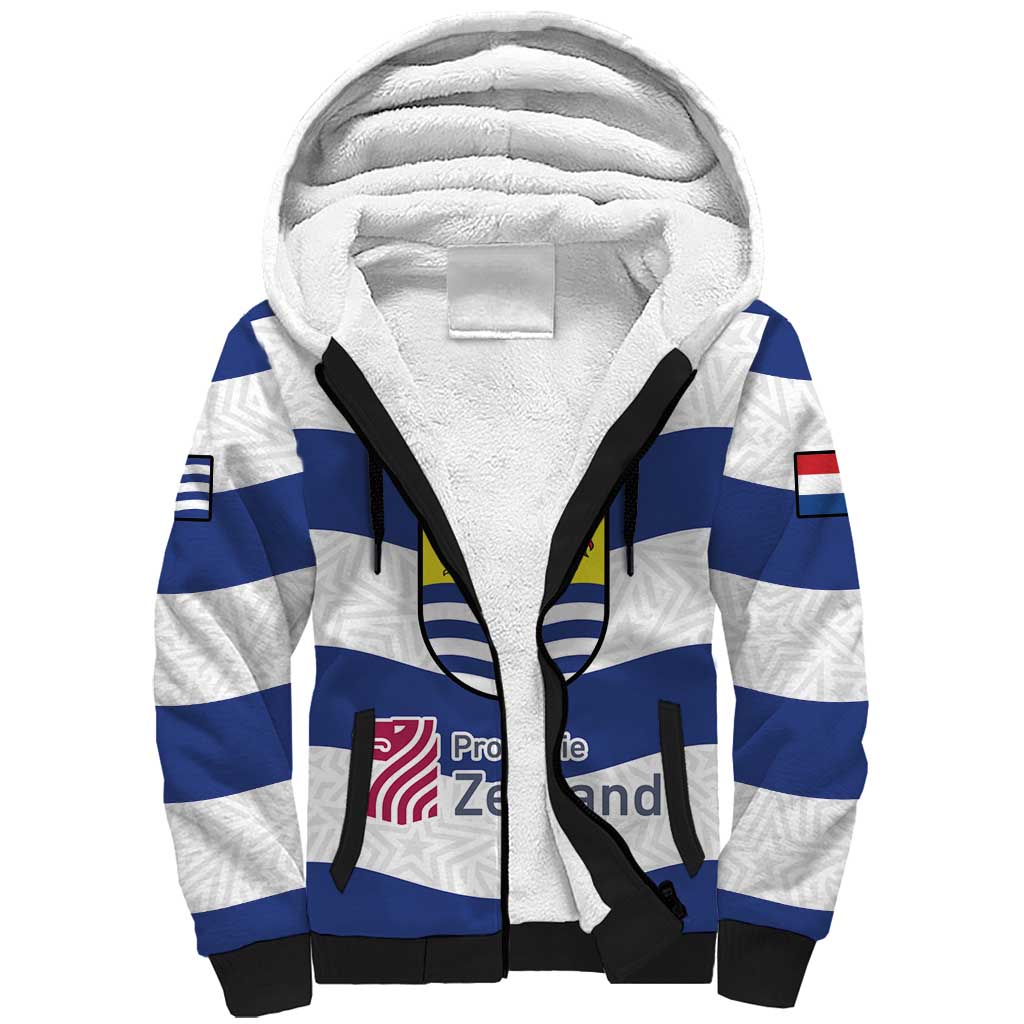 Netherlands Zeeland Province Sherpa Hoodie Flag Style