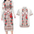 Romanian Traditional Pattern with Martenitsa Couples Matching Long Sleeve Bodycon Dress and Hawaiian Shirt Happy Martisor Day 1 March