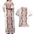 Romanian Traditional Pattern with Martenitsa Couples Matching Off Shoulder Maxi Dress and Hawaiian Shirt Happy Martisor Day 1 March