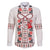 Romanian Traditional Pattern with Martenitsa Family Matching Off The Shoulder Long Sleeve Dress and Hawaiian Shirt Happy Martisor Day 1 March