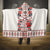 Romanian Traditional Pattern with Martenitsa Hooded Blanket Happy Martisor Day 1 March