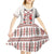 Romanian Traditional Pattern with Martenitsa Kid Short Sleeve Dress Happy Martisor Day 1 March