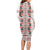 Romanian Traditional Pattern with Martenitsa Long Sleeve Bodycon Dress Happy Martisor Day 1 March