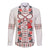 Romanian Traditional Pattern with Martenitsa Long Sleeve Button Shirt Happy Martisor Day 1 March