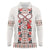 Romanian Traditional Pattern with Martenitsa Long Sleeve Polo Shirt Happy Martisor Day 1 March