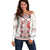 Romanian Traditional Pattern with Martenitsa Off Shoulder Sweater Happy Martisor Day 1 March