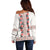 Romanian Traditional Pattern with Martenitsa Off Shoulder Sweater Happy Martisor Day 1 March