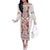 Romanian Traditional Pattern with Martenitsa Off The Shoulder Long Sleeve Dress Happy Martisor Day 1 March