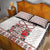 Romanian Traditional Pattern with Martenitsa Quilt Bed Set Happy Martisor Day 1 March