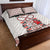 Romanian Traditional Pattern with Martenitsa Quilt Bed Set Happy Martisor Day 1 March