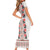 Romanian Traditional Pattern with Martenitsa Short Sleeve Bodycon Dress Happy Martisor Day 1 March