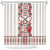 Romanian Traditional Pattern with Martenitsa Shower Curtain Happy Martisor Day 1 March